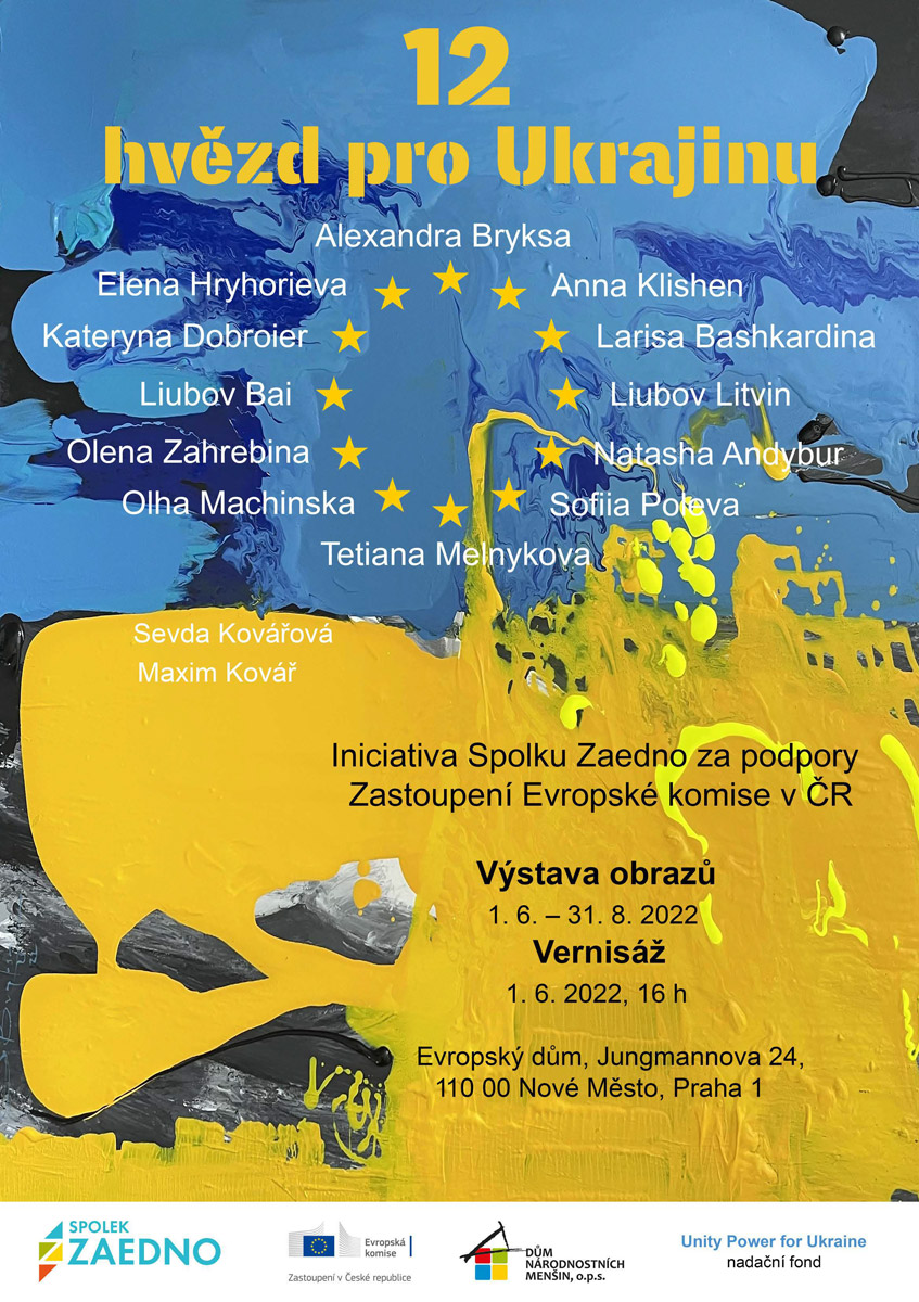 12 hvězd pro Ukrajinu plakát