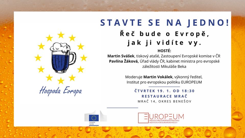 Plakát - Hospoda Evropa v Mrači