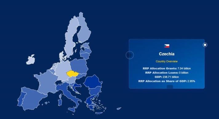 Next Gen EU Česko 2023 - mapa a data