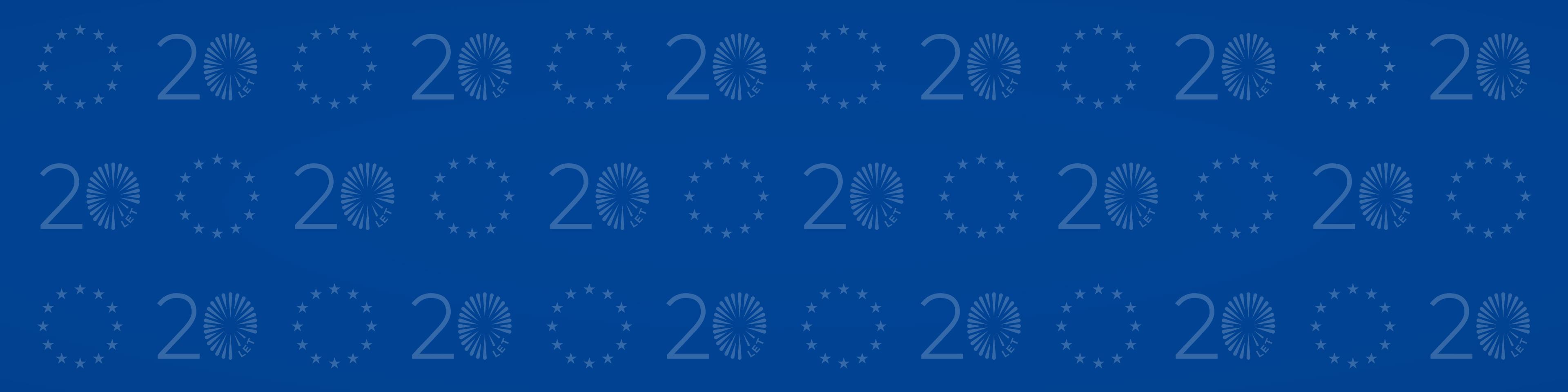 20 let od přistoupení Česka do EU - logo