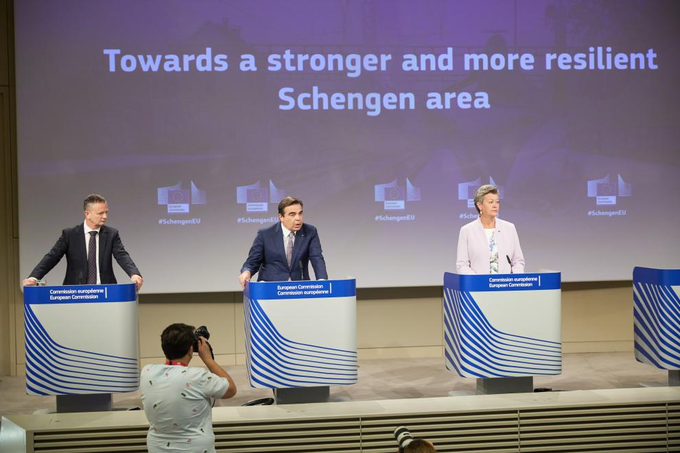 Read-out of the College meeting by Margaritis Schinas, Vice-President of the European Commission, and Ylva Johansson, European Commissioner, on the Schengen strategy