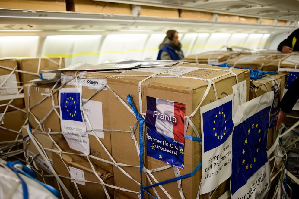 Delivery of humanitarian cargo to Moldova through the EU Civil Protection Mechanism 