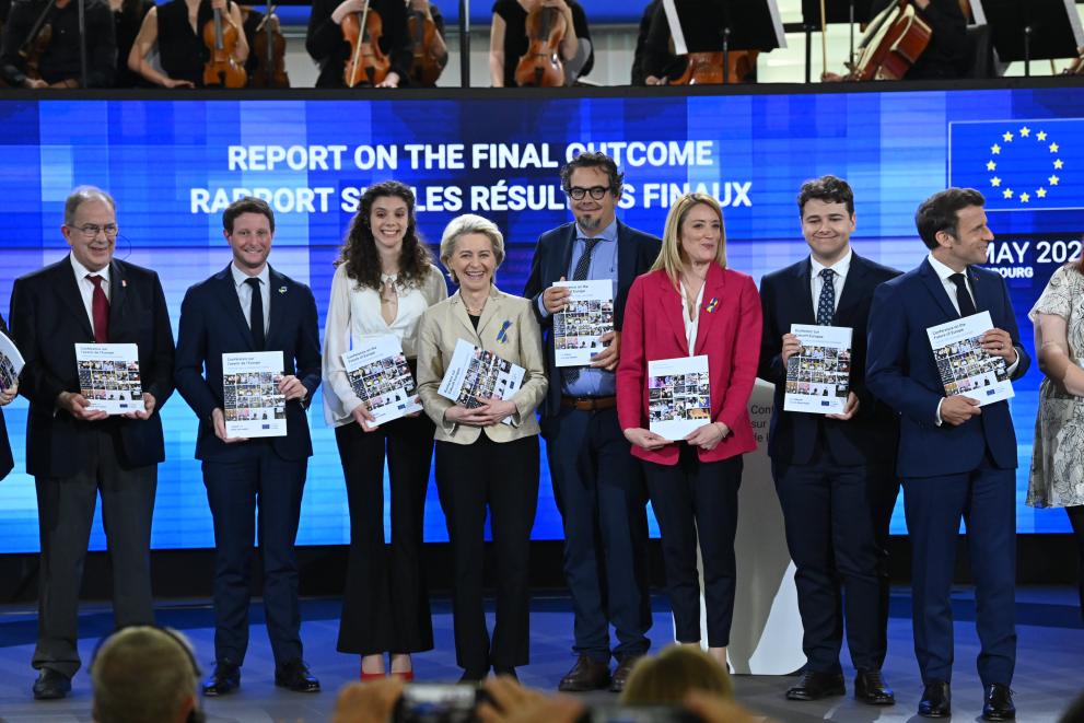 Participation of Ursula von der Leyen, President of the European Commission, in the closing ceremony of the conference on the future of Europe