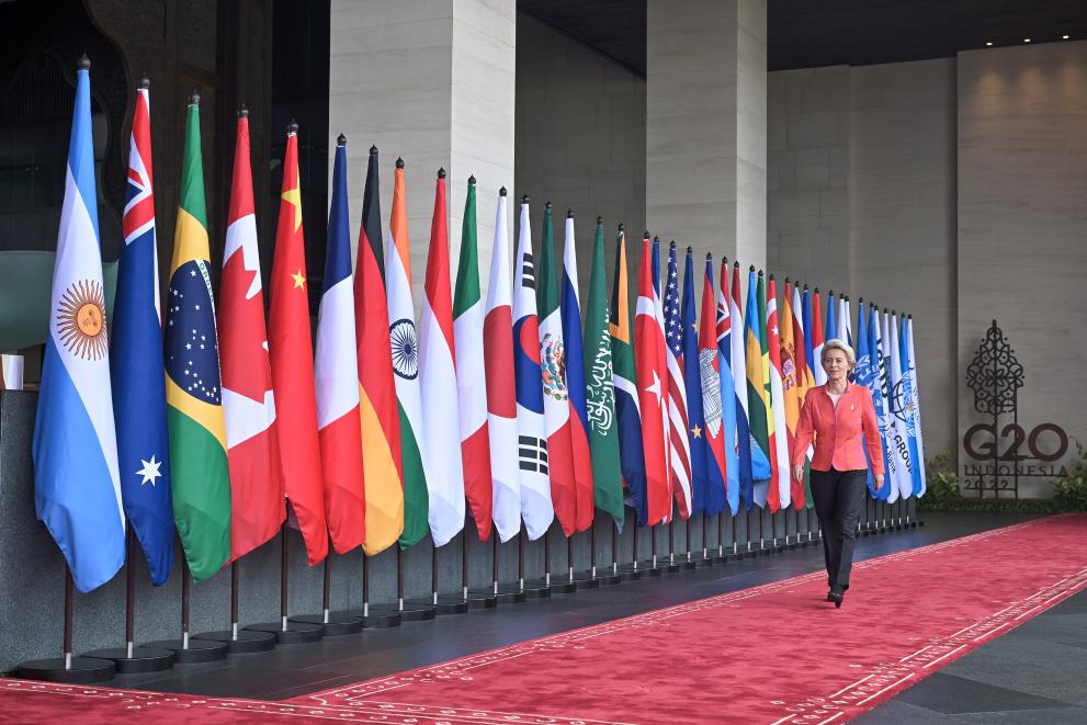 Participation of Ursula von der Leyen, President of the European Commission, in the G20 Heads of State and Government Summit, Bali