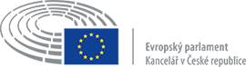 Logo Evropského parlamentu v Praze